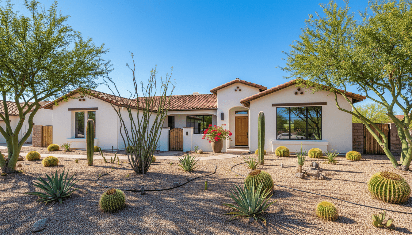 Beautiful pest-free home in Yuma, Arizona with desert landscaping